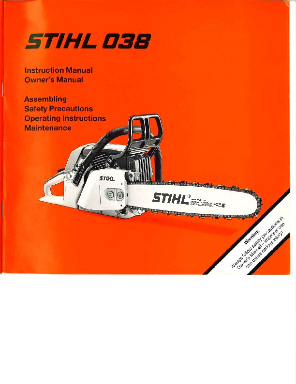 stihl ms170 owners manual